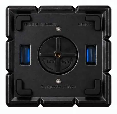 Produktbild: Colibri Heritage Cube schwarz Unterseite