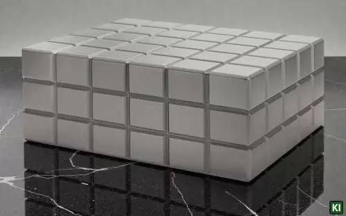 Produktbild: Colibri Humidor Heritage grau auf dem Tisch