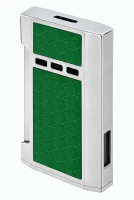 Produktbild: Colibri Mosaic Grün / Chrom mit breiter Flat Flame seitlich hinten