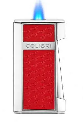 Produktbild: Colibri Mosaic Rot / Chrom mit breiter Flat Flame gezündet