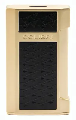Produktbild: Colibri Mosaic Schwarz / Gold mit breiter Flat Flame Frontansicht