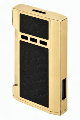 Produktbild: Colibri Mosaic Schwarz / Gold mit breiter Flat Flame seitlich hinten