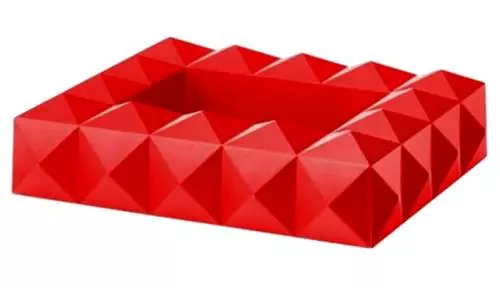Produktbild: Colibri Quasar rot Zigarrenascher 3D Pyramiden