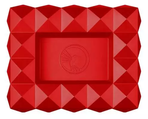 Produktbild: Colibri Quasar rot Zigarrenascher 3d Pyramiden Metall 6 Ablagen