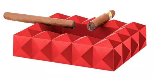 Produktbild: Colibri Quasar rot Zigarrenascher 3D Pyramiden