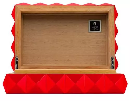 Produktbild: Colibri Humidor Quasar rot offen