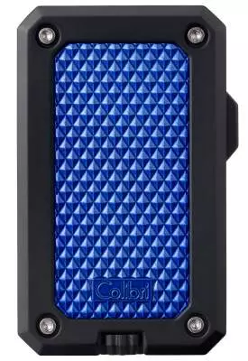 Produktbild: Colibri Rally blau - schwarz Feuerzeug vorne