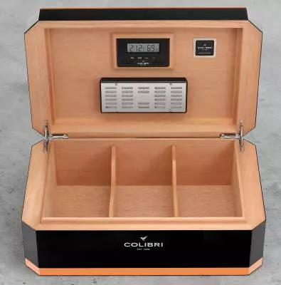 Produktbild: Colibri Humidor Rally schwarz innen