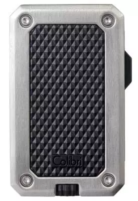 Produktbild: Colibri Rally chrom schwarz Feuerzeug vorne