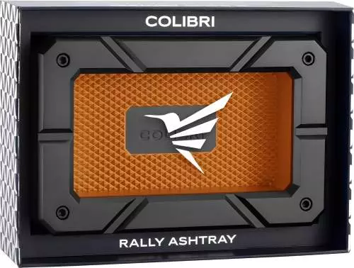 Produktbild: Colibri Rally Zigarrenascher schwarz rosegold in Verpackung