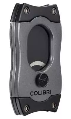 Produktbild: Colibri S-Cut II anthrazit Zigarrencutter seitlich