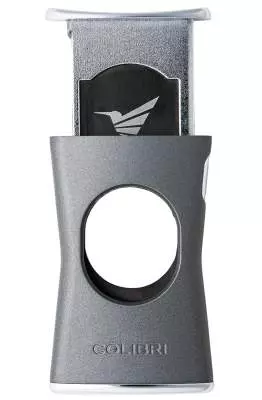 Produktbild: Colibri Slim Cut anthrazit chrom Zigarrencutter offen