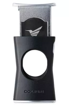 Produktbild: Colibri Slim Cut schwarz chrom Zigarrencutter offen