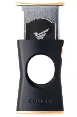 Produktbild: Colibri Slim Cut schwarz gold Zigarrencutter offen