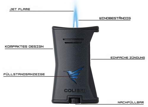 Produktbild: Colibri Slim schwarz-schwarz mit Beschreibung
