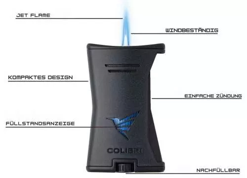 Produktbild: Colibri Slim schwarz-chrom mit Beschreibung