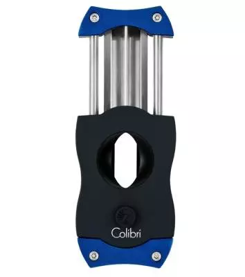 Colibri V-Cut Kerbschnitt Zigarrencutter schwarz-blau