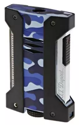 S.T. Dupont Feuerzeug Defi Extreme Camouflage Blau