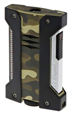 S.T. Dupont Feuerzeug Defi Extreme Camouflage Grün mit Gratisgas