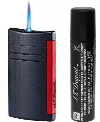 Produktbild: S.T. Dupont MaxiJet schwarz rot mit Gas
