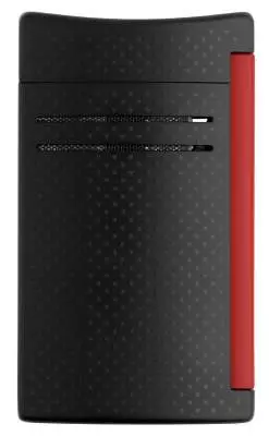 Produktbild: S.T. Dupont MaxiJet Feuerzeug schwarz - rot vorne