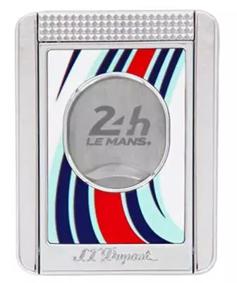S.T. Dupont Zigarrencutter Le Mans weiss blau rot chrom