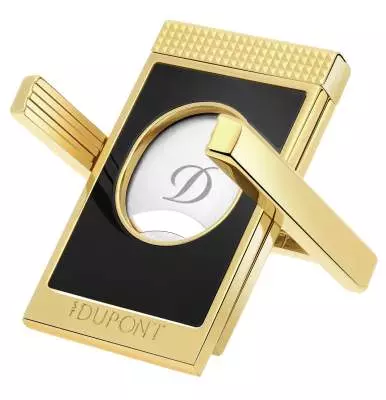Produktbild: S.T. Dupont Zigarrencutter schwarz gold 003553