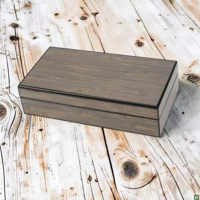 Produktbild: Mini Humidor Bambusdekor glänzend auf Holz