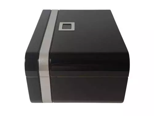 Produktbild: PASSATORE Humidor schwarz/silber Seite