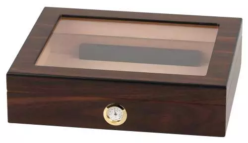 Produktbild: Humidor Walnuss-Finish Glasdeckel