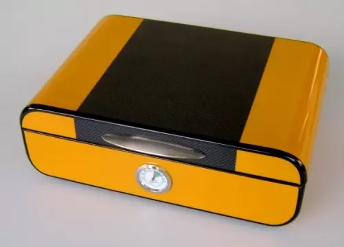 Produktbild: Angelo Humidor Carbon Yellow seitlich