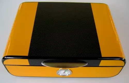 Produktbild: Angelo Humidor Carbon Yellow von oben
