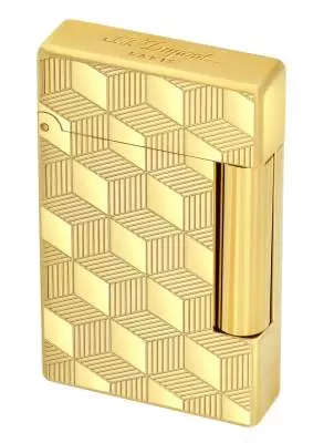 Produktbild: S.T. Dupont Initial gold Cube Feuerzeug