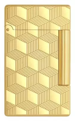 Produktbild: S.T. Dupont Initial gold Cube Feuerzeug