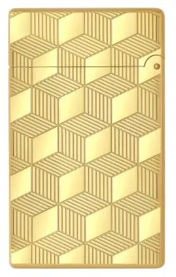 Produktbild: S.T. Dupont Initial gold Cube Feuerzeug
