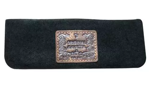 Produktbild: Kavatza Manousso MP 02 Leder schwarz Mini Joint Tabaktasche Drehertasche