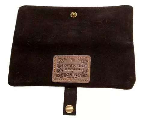 Produktbild: Kavatza Manousso MP 02 Leder schwarz Mini Joint Tabaktasche Drehertasche