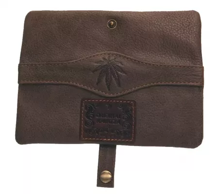 Produktbild: Kavatza Cannaboy MP 16 Leder braun Mini Joint Tabaktasche Drehertasche