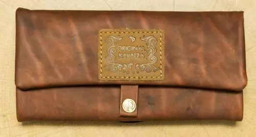 Produktbild: Kavatza HavanaDeluxe P 17RO Leder dunkelbraun Joint Tabaktasche Drehertasche