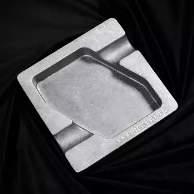 Produktbild: Les Fines Lames DYAD RAW Aluminum Zigarrenascher schräg