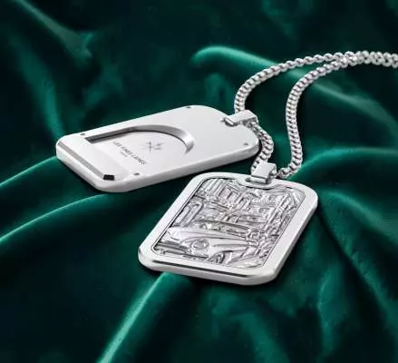 Produktbild: Les Fines Lames LE TAG T100 Almendron Silver auf Samt