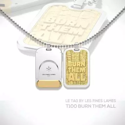 Produktbild: Les Fines Lames LE TAG T100 Burn Them All Gold Banner