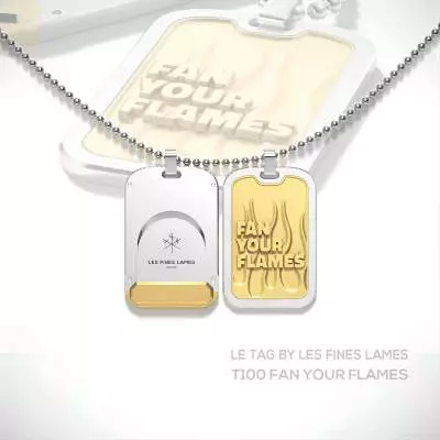 Produktbild: Les Fines Lames LE TAG T100 Fan your Flames Gold Banner