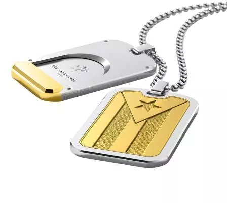 Produktbild: Les Fines Lames LE TAG T100 Flag Cuba Gold liegend
