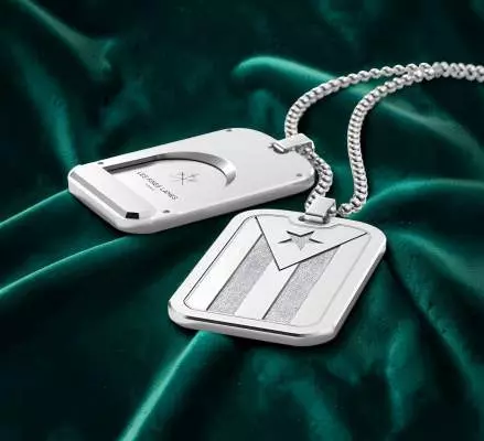 Produktbild: Les Fines Lames LE TAG T100 Flag Cuba Silver auf Samt