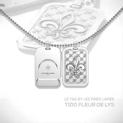 Produktbild: Les Fines Lames LE TAG T100 Fleur de Lys Silver Banner
