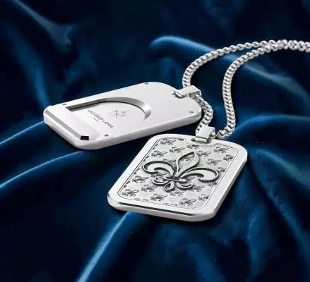 Produktbild: Les Fines Lames LE TAG T100 Fleur de Lys Silver auf Samt