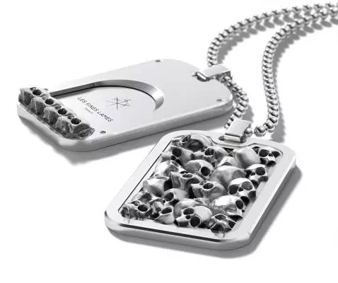 Produktbild: Les Fines Lames LE TAG T100 Omnia Vanitas Silver liegend