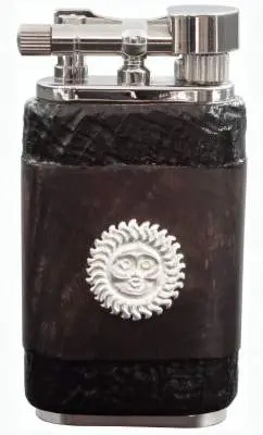 Produktbild: Mastro de Paja Maestro Sole Sandblast Black Pfeifenfeuerzeug