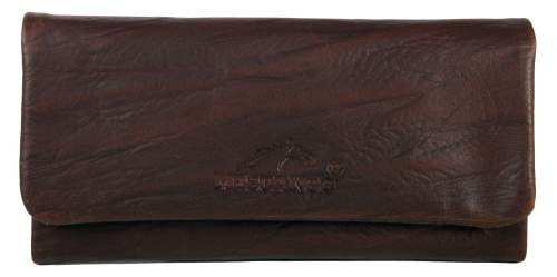 Produktbild: Mestango Waves Kalbsleder braun Tabaktasche Drehertasche Tabakbeutel